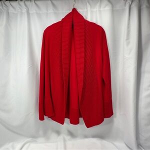 Premise Vibrant Red Open Cardigan